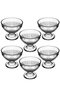 Hermia Juego de 6 Cuencos de Cristal Transparentes de 250 ml